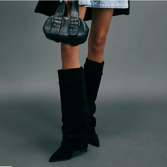 Free People Fold Over Boot "NEW" - Picture 14 of 16